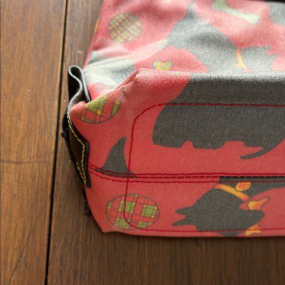 Vintage Dooney & Bourke Scottie Dog RED Tote Purse shoulder Bag - Picture 5 of 16